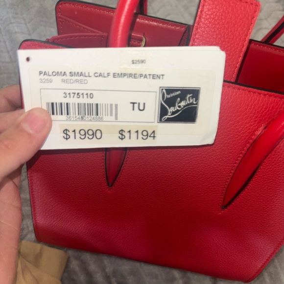 Christian Louboutin Vibrant Red Handbag - Picture 6 of 9